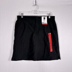 NWT Tilley Black Mini Skirt with Shorts Underneath Size Medium GG0627